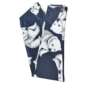 Insanity Leggings Polar Bear Plus SIze 1X Clothing Company Made In England